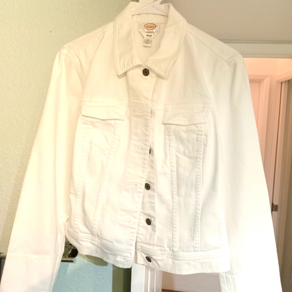 White jean jacket